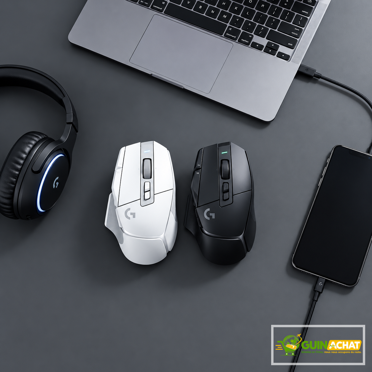 Souris de jeu optique filaire/sans fil